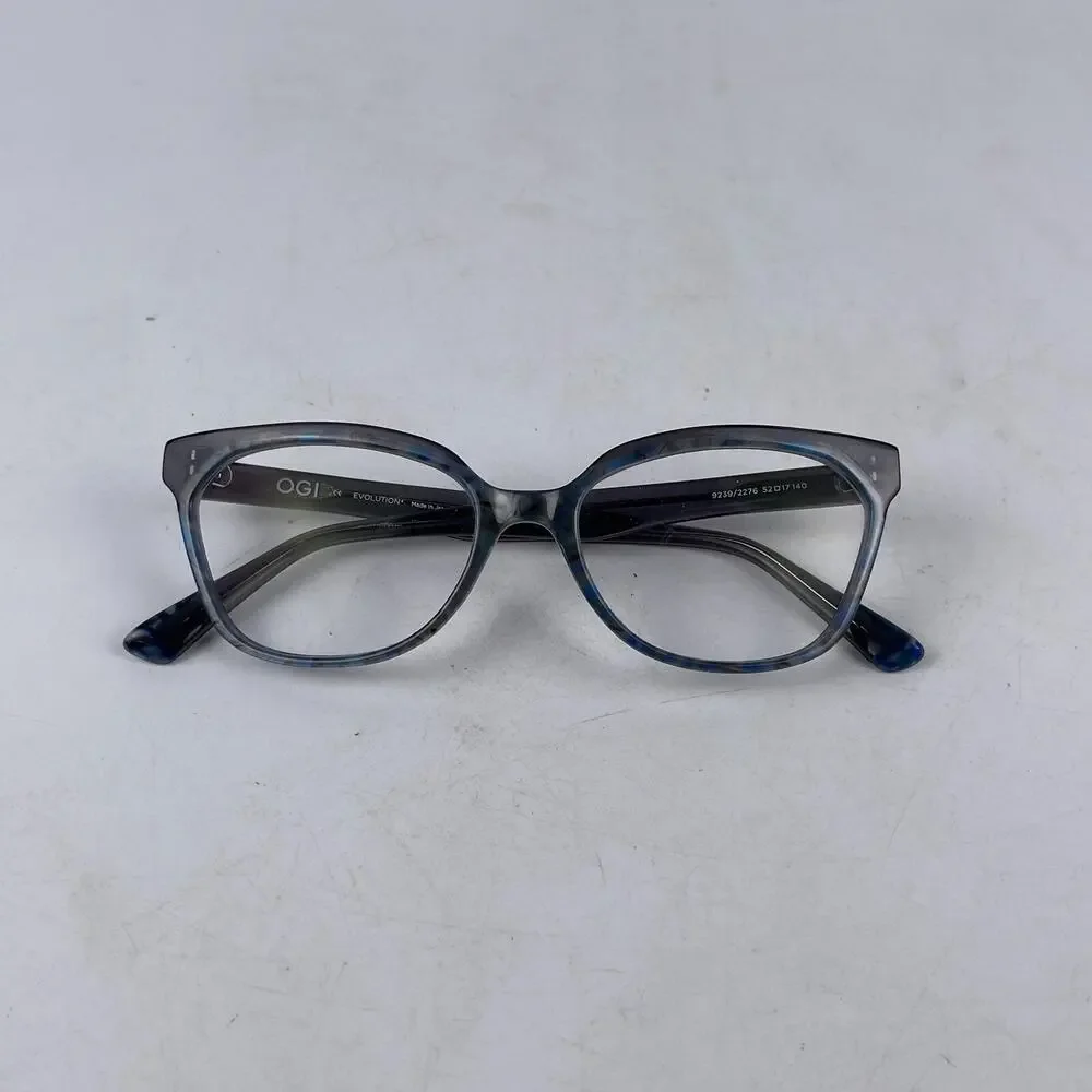 OGI Evolution 9239/2276‎ Eyeglasses Frame Womens Black Plastic Cat Eye 52-17-140